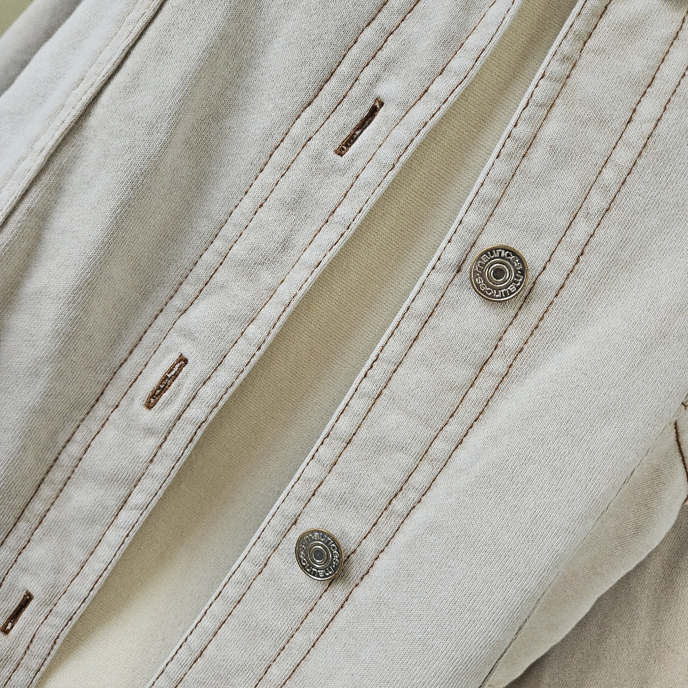 Maurices Lightweight Tan Shacket Button Front Lon… - image 5